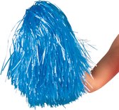 Boland - Pompom blauw deluxe Blauw - Volwassenen - Vrouwen - Cheerleader - Sport