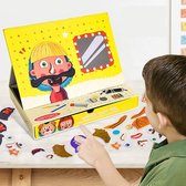 Knutsel Doos Magneetboek Knutselpakket - Magnetibook Gezichten Maken - Creatief Speelgoed Knutselen Jongens en Meisjes  - WoodyDoody