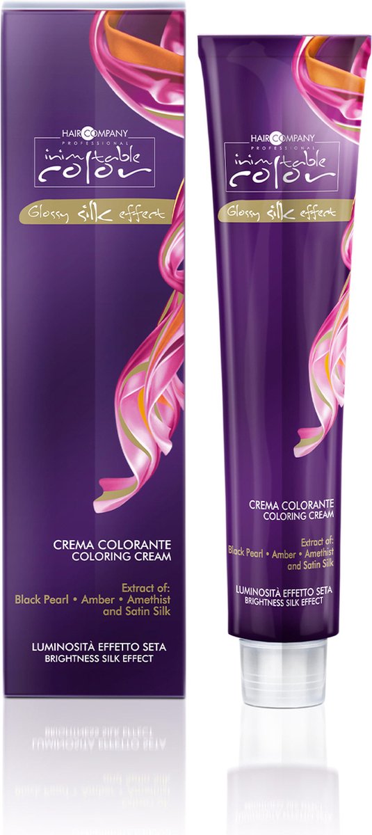 Hair Company Inimitable Glossy Silk Effect Haarkleurcrème Permanent 100ml - 06.62 Purple Red Dark Blonde / Lila Rot Dunkelblond