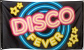 Boland - Polyester vlag 'DISCO FEVER' - Glitter & Glamour - 80s - Feestversiering