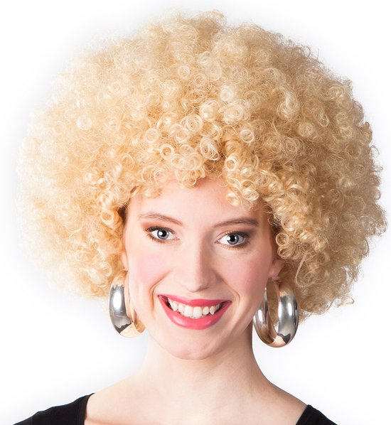 Perruque afro - blonde | bol
