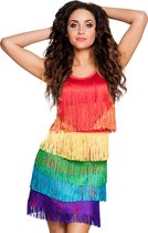 Robe adulte Flapper rainbow (M) - Costumes de carnaval