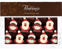 Bonbiance - Chocolade Kerstmannen - Melk & Wit - Doos 520 Gram - Kerst Chocolade - Kerst - Kerstchocolade