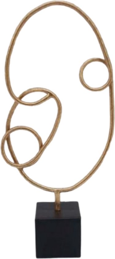Rhodochrosiet spiraal hanger goudkleurig, trommelsteen, circa 2 cm