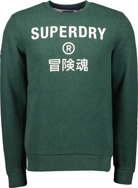 Superdry Heren Trui Vintage Corporate Logo gemêleerd sweatshirt met ronde hals