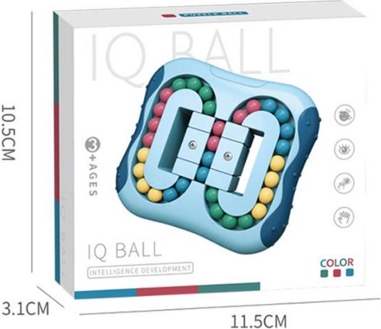 Thumbnail van een extra afbeelding van het spel Willingood Magic Bean Rotating Cube speelgoed. Kleur : donker blauw, magische bean, creatief stressvermindering, educatief speelgoed