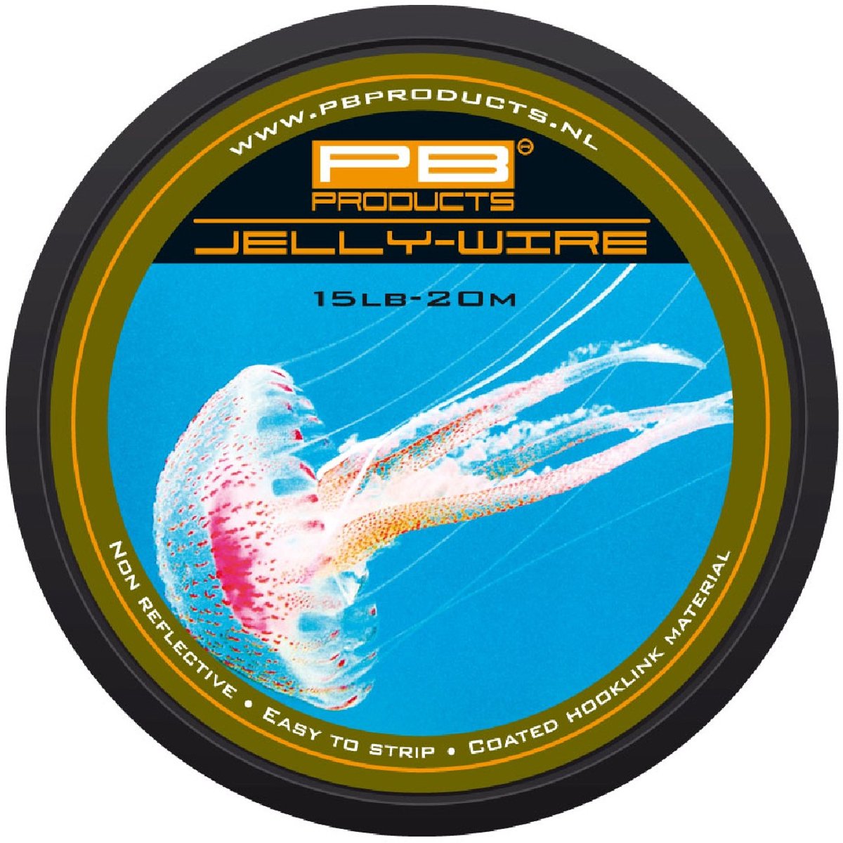 PB Products - Jelly Wire - Gecoat Onderlijn Materiaal - 20 meter - Silt (15 lb)