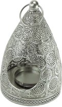 Oosterse Decoratieschaal Zilver - Elegante Bladschaal voor Sieraden en Accessoires - Ovaal Ontwerp