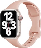 By Qubix Sport Slim Fit - Rose Clair - Convient pour Apple Watch 38 mm / 40 mm - Bracelets Apple Watch Compatible