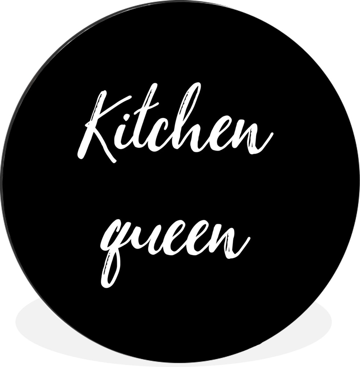 WallCircle - Wandcirkel - Muurcirkel - Quotes - Kitchen Queen - Vrouwen - Inductiebescherm