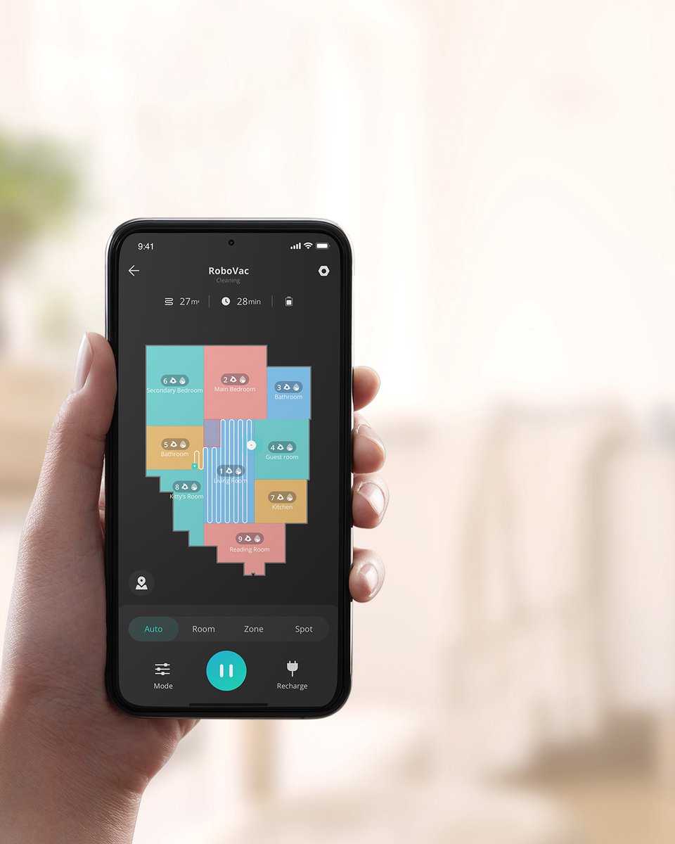 Eufy RoboVac LR30 Hybrid+ Robotstofzuiger Zwart 3000Pa - afbeelding 2