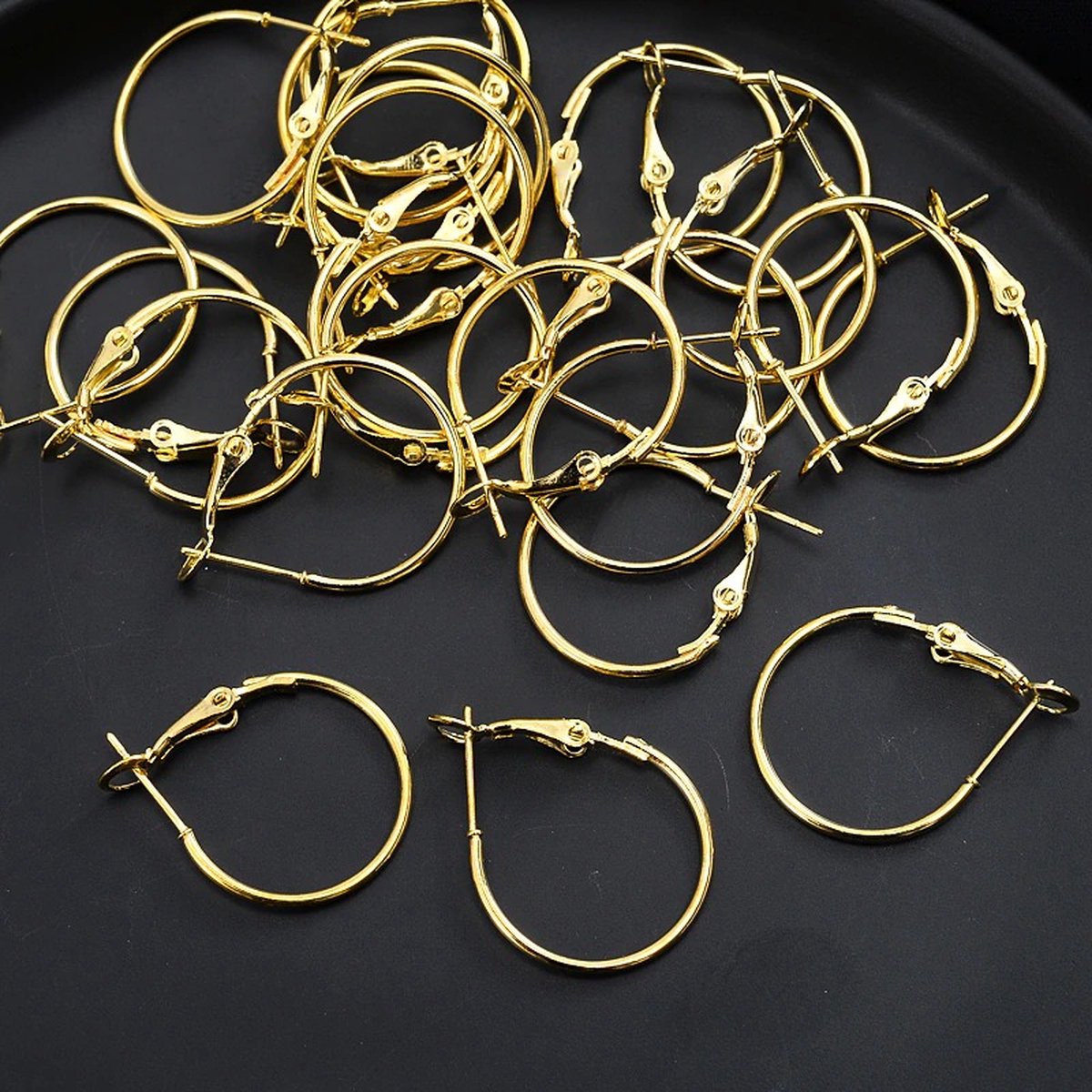 TOAOB 280pcs Piece Set for Earrings Silver Gold Tone with Earring Hooks and 100pcs Earring Stoppers for DIY Earrings Jewelry Making