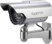 Sygonix SY-3420674 Dummy-camera Met zonnepaneel, Met knipperende LED