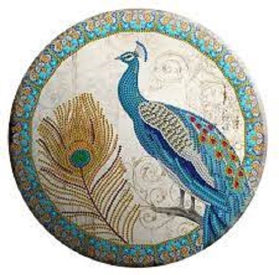 Diamond painting Wall hanging deur decoratie in aluminium bord