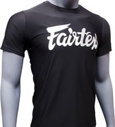 Fairtex Signature Tee - 4 way stretch - zwart - maat M