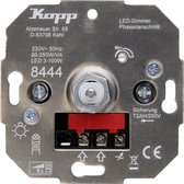 Kopp - Drukschakelaar - Led-dimmer LED 3-100 W - fase aansnijding - Metaal