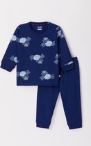 Woody pyjama baby jongens - donkerblauw - schaap all-over print - 222-3-PZL-Z/917 - maat 56