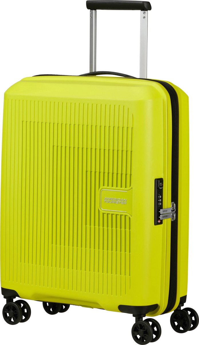 American Tourister Reiskoffer - Aerostep Spinner 55/20 uitbreidbaar (Handbagage) Light Lime