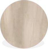 WallCircle - Wandcirkel ⌀ 90 - Abstract - Taupe - Design - Ronde schilderijen woonkamer - Wandbord rond - Muurdecoratie cirkel - Kamer decoratie binnen - Wanddecoratie muurcirkel - Woonaccessoires