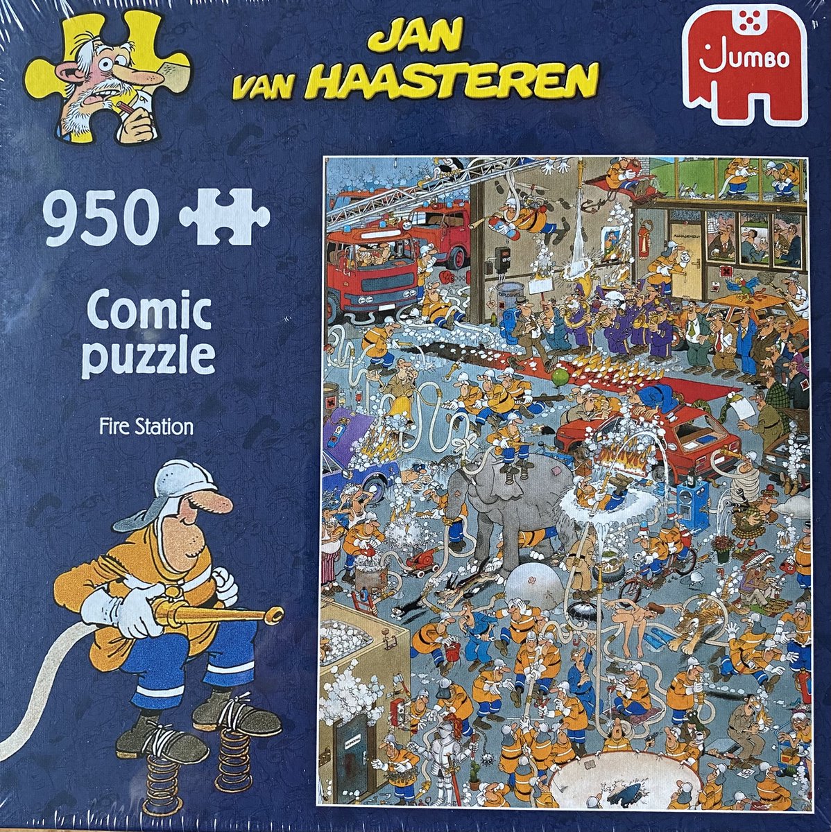 Jan van Haasteren jumbo Fire station 950 stukjes comic puzzle