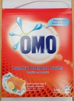 Omo - Wasmiddel - Waspoeder - With natural soap & a touch of lemon - 100wb/5kg