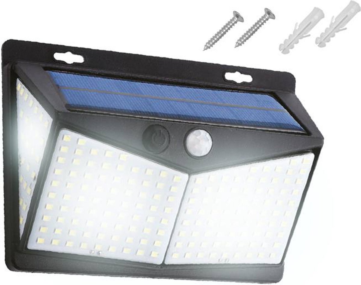 LTC - LED Solar Wandlamp - Bewegings- en schemersensor