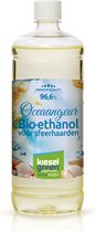 KieselGreen 1 Liter Bio-Ethanol met Oceaan Aroma - Bioethanol 96.6%, Veilig voor Sfeerhaarden en Tafelhaarden, Milieuvriendelijk - Premium Kwaliteit Ethanol voor Binnen en Buiten