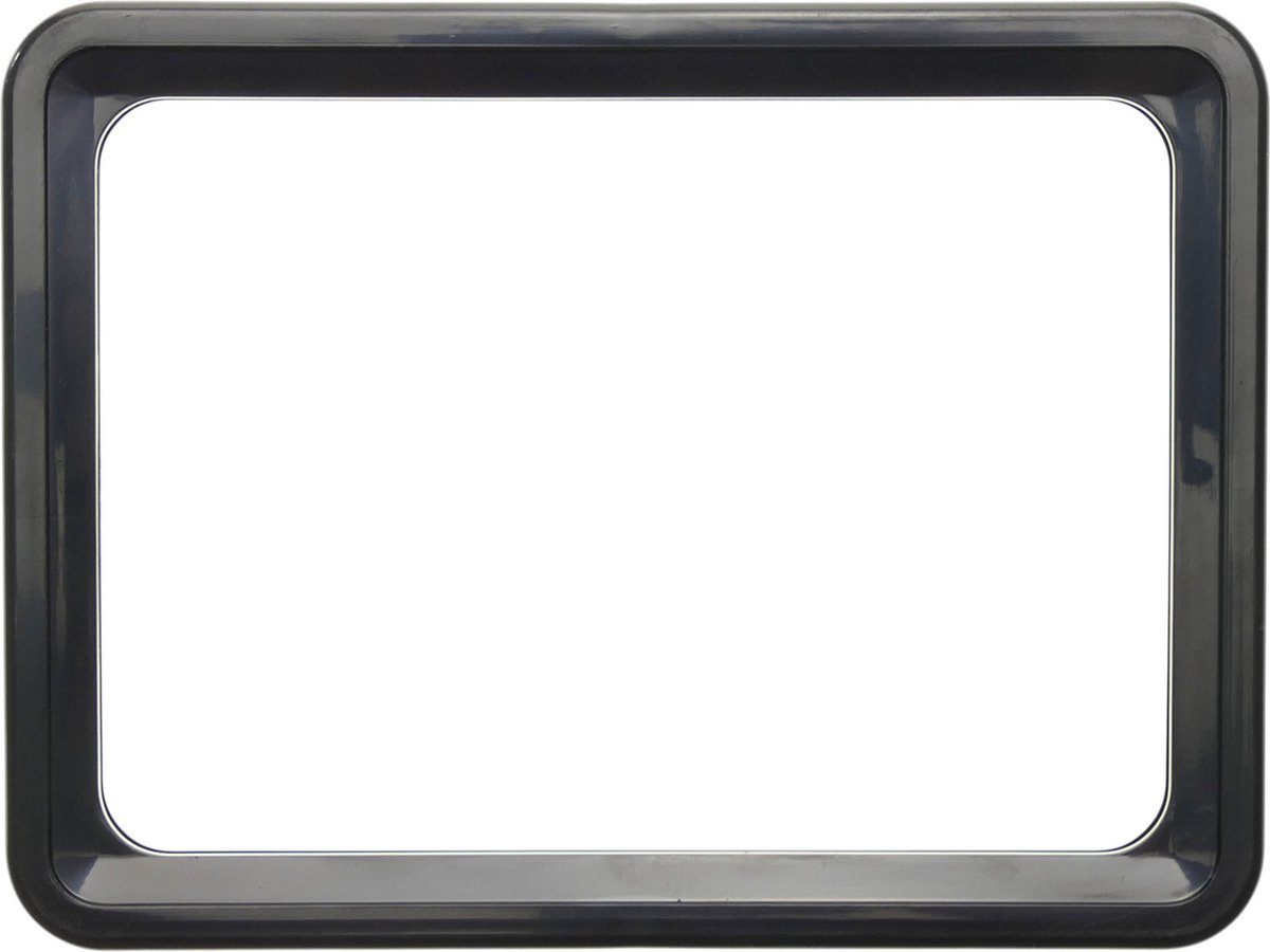 PrimeMatik - Frame voor borden en posters A6 150x110mm zwart voor bewegwijzering