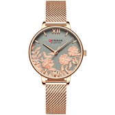 Curren Dames Horloge - RVS - Stalen Band - Roze - Ø 32 MM