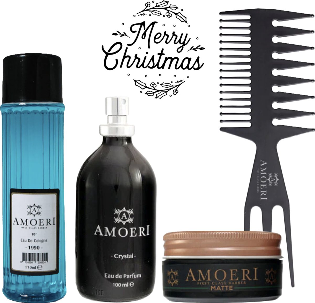 AMOERI Man Total Care Gift Set | Man Haarverzorging Set | Men Gift | Haar en Parfum cadeau Set Mannen