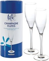 Life spa champagneglazen - 2 stuks