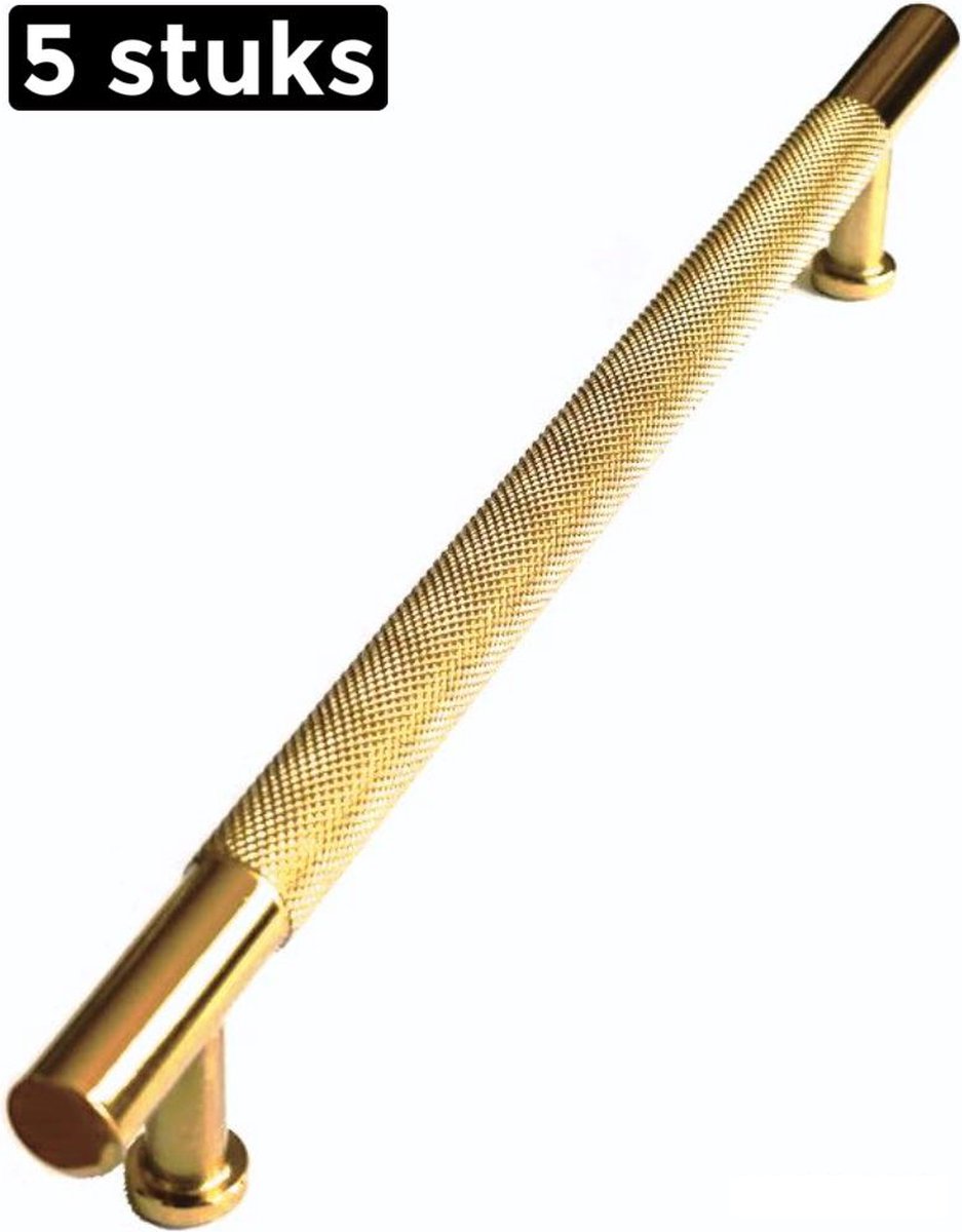 LUXE handgreep goud rond 192 mm / Kastgreep goud _ 2 stuks ...