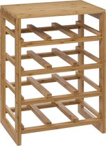 Porte-bouteilles en Bamboe Five® - Bois - Durable - 12 bouteilles (35 x 24 x 47 cm)