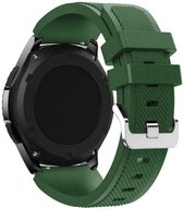 Strap-it Smartwatch bandje - siliconen bandje geschikt voor Huawei Watch GT 2 42mm / GT 3 42mm / GT 3 Pro 43mm - Amazfit GTS 1-2-3-4 - Mini / Bip / GTR 42mm - legergroen