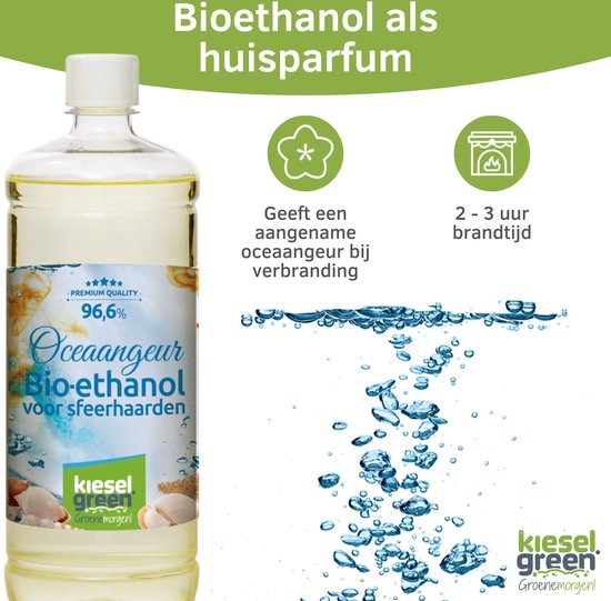 Bioéthanol (1l Bouteille) Liquide Combustible, 1 bouteille