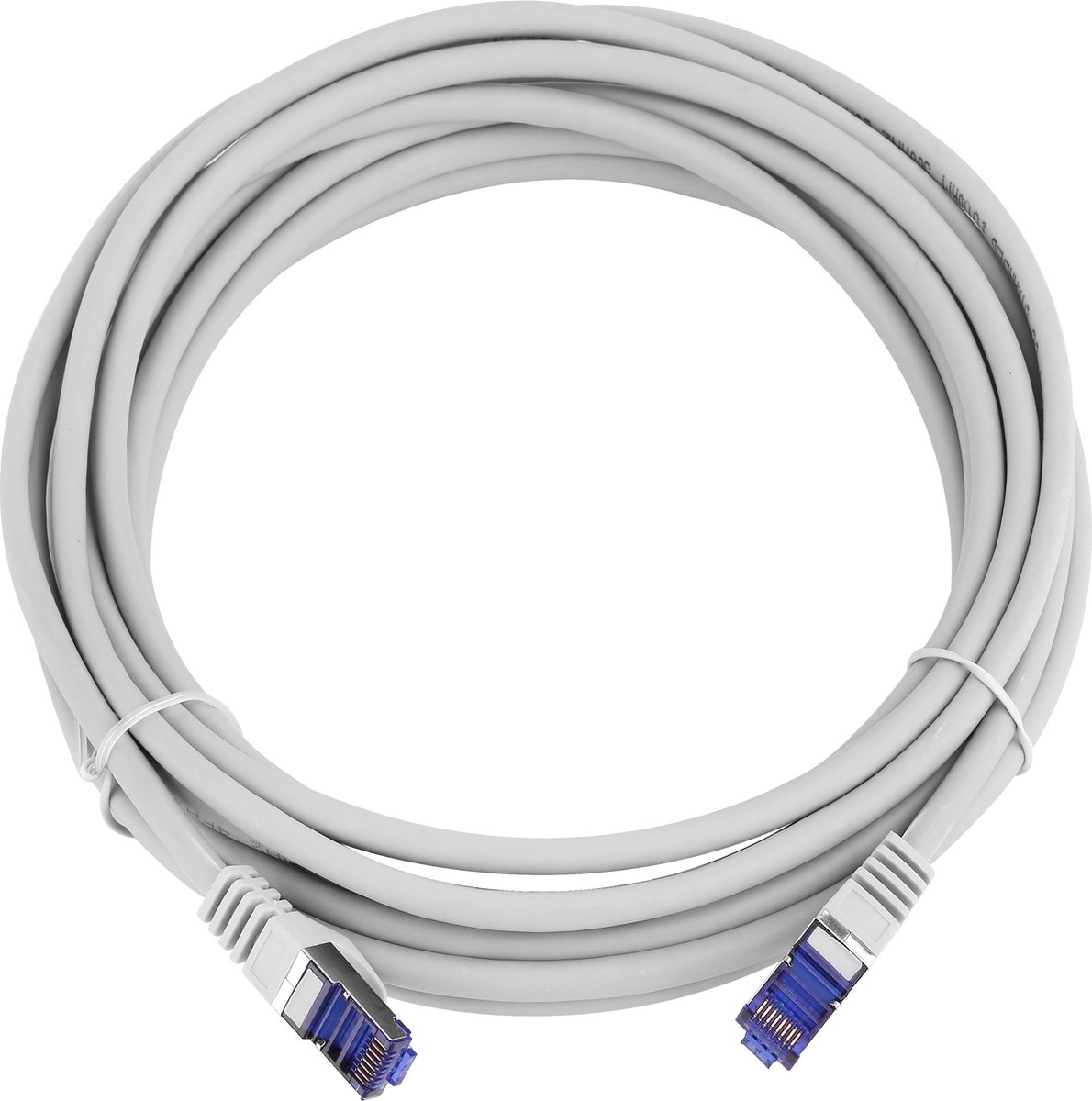 Kabel S/FTP - RJ45 mannelijk naar RJ45 mannelijk - Cat. 7 - Grijs - 5m