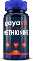 L-Methionine - 90 capsules - stofwisseling in cellen - bouwsteen eiwitten en hormonen - spieropbouw