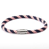 Kungu - Roze, Blauw - Luxe rope armband voor heren en dames - Outdoor Milano line - Cadeau - Geschenk - Voor Man - Vrouw - Armbandje - Jewellery