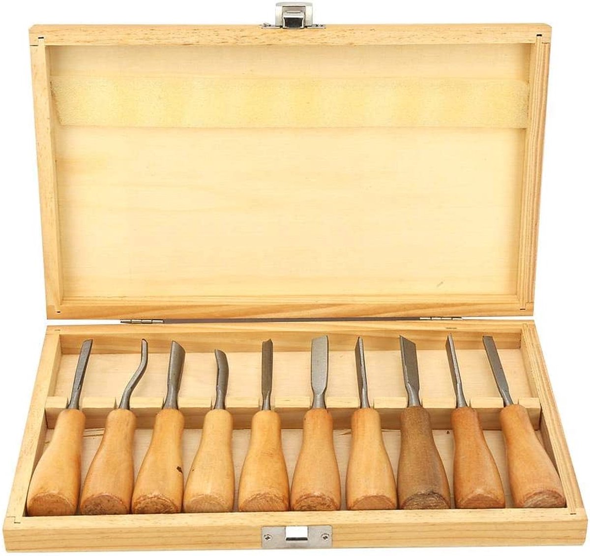 EZARC Ciseaux à bois Professionnels avec boîte de Rangement en bois (Jeu de  6 pièces) : : Bricolage