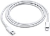 USB C naar Lightning kabel  1Meter - Wit geschikt voor Apple iPhone (12, 13) & iPad - iPhone oplader kabel