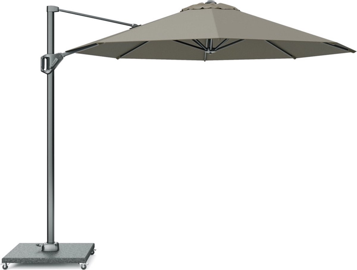 Voyager T1 zweefparasol 300 cm rond taupe