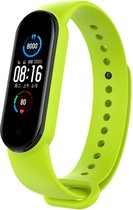 Siliconen bandje - Xiaomi Mi Band 5 & 6 - Lime groen