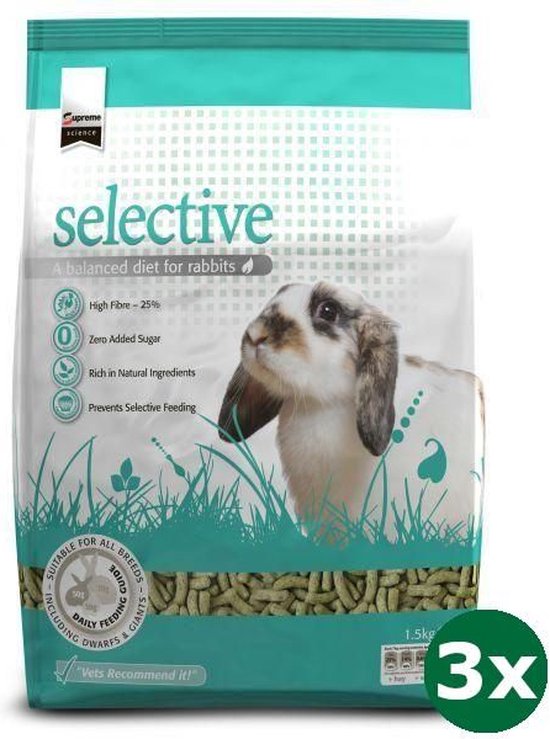 3x1,5 kg Supreme science selective rabbit