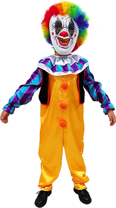 Clown kostuum - Clownspak - Halloween - Carnavalskleding - Carnaval kostuum - Jongens - 7 tot 9 jaar