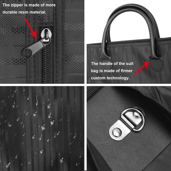Housse Costume Homme Sac De Costume Pour Homme, Housse De Protection Contre La Poussière, Sac De Transport De Costumes, Manteaux, Smoking, Sac à Vêtements Réutilisable à Fermeture éclair, Parfait Pour Le Voyage