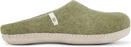 Foto: Egos copenhagen dames sloffen slipper moss green maat 41