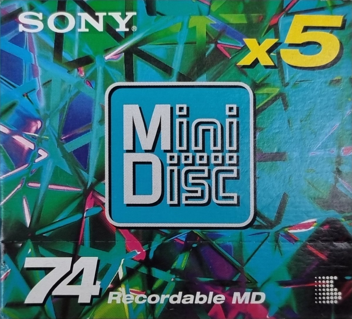 Sony MiniDisc 74min 5pack Emerald Green