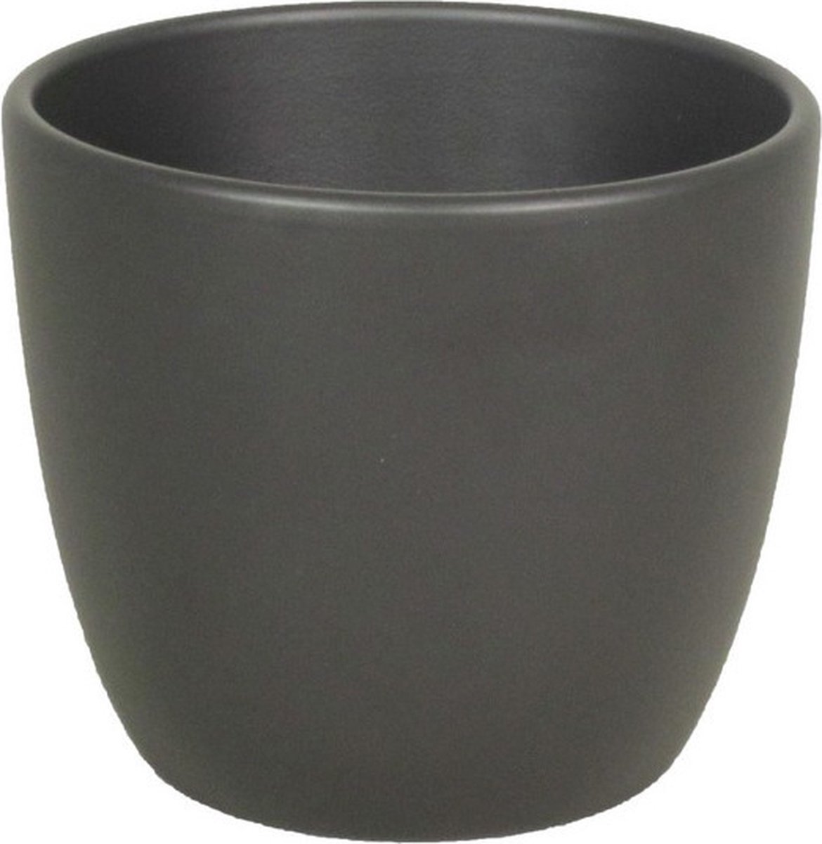 Floran Bloempot - antraciet grijs - keramiek - 15 x 13 cm - plantenpotten binnen
