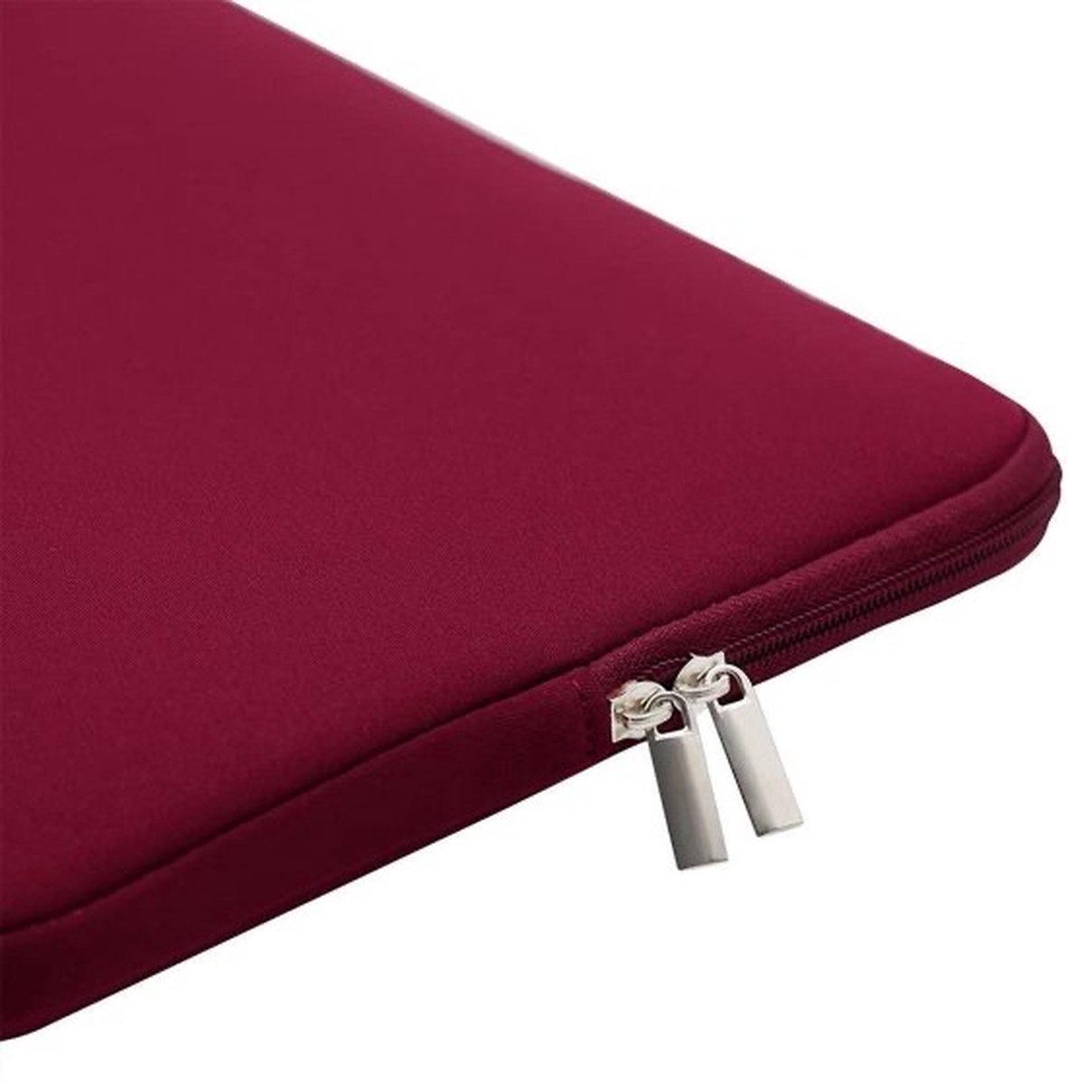 Waterdichte laptopsleeve - Soft Touch - Laptophoes - 11,6 inch - Extra bescherming ( bordeaux rood )