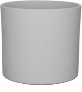 Mica Decorations Bloempot - grijs - mat - keramiek - 28 x 26 cm - plantenpotten